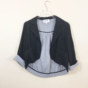 Hy & Dot Two-toned Open Front Cardigan Size M